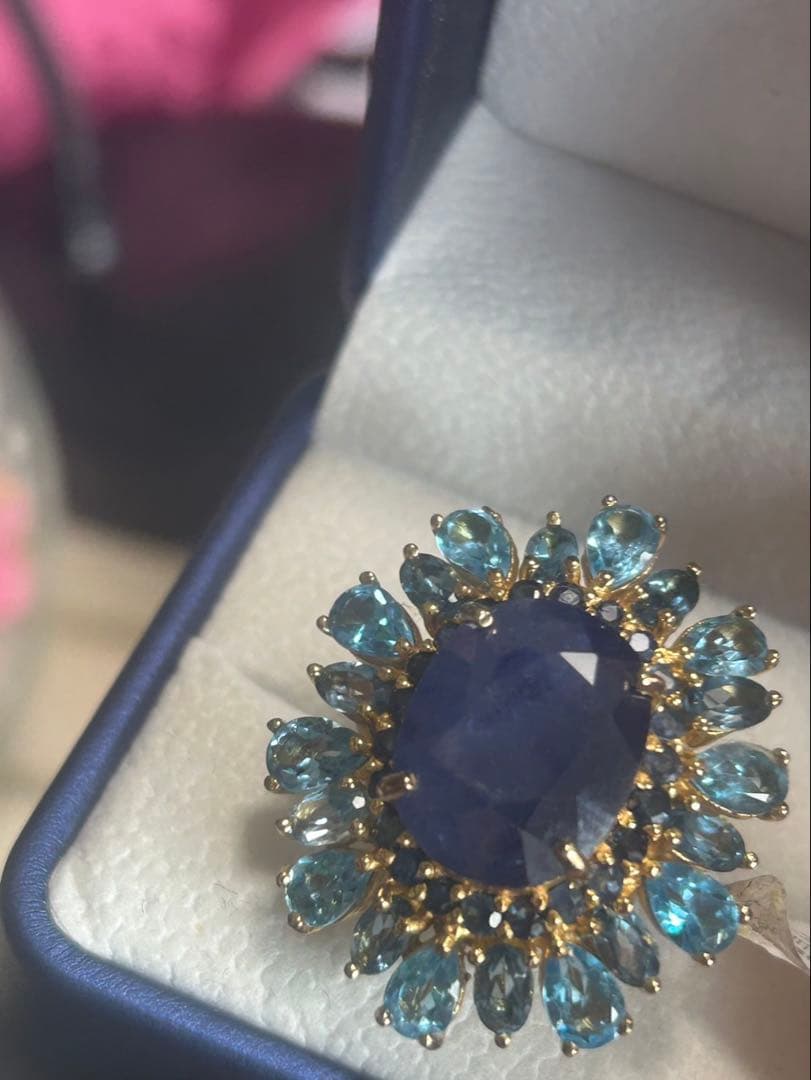 ブルートパーズ✖️サファイアリング15号