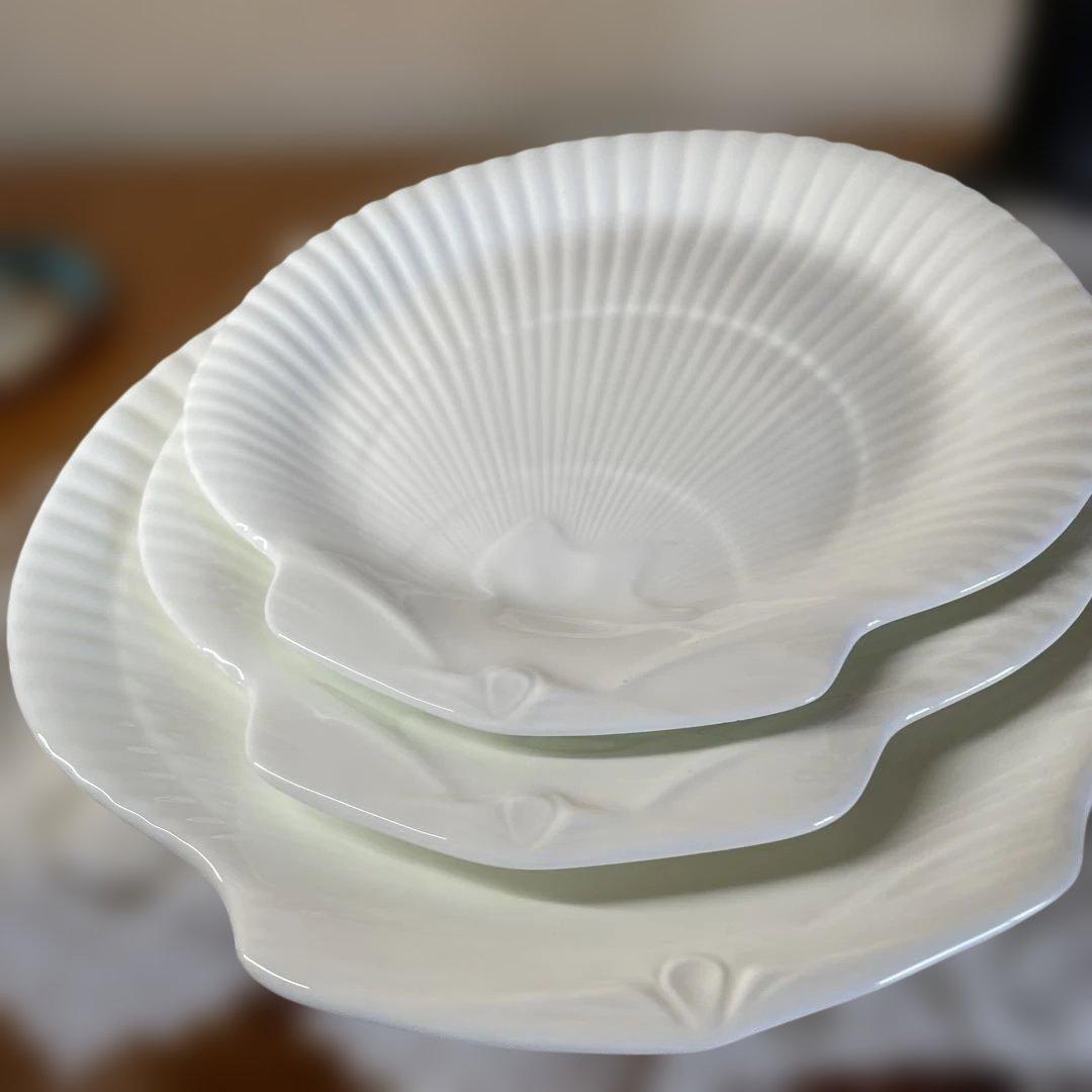 ウエッジウッド シエル型プレート 大　中3枚セット