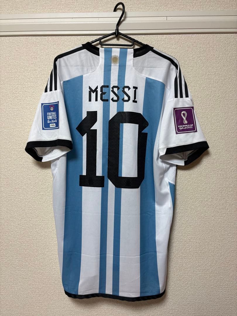【タグ付き】メッシ 2022 W杯 フルパッチ 2XL