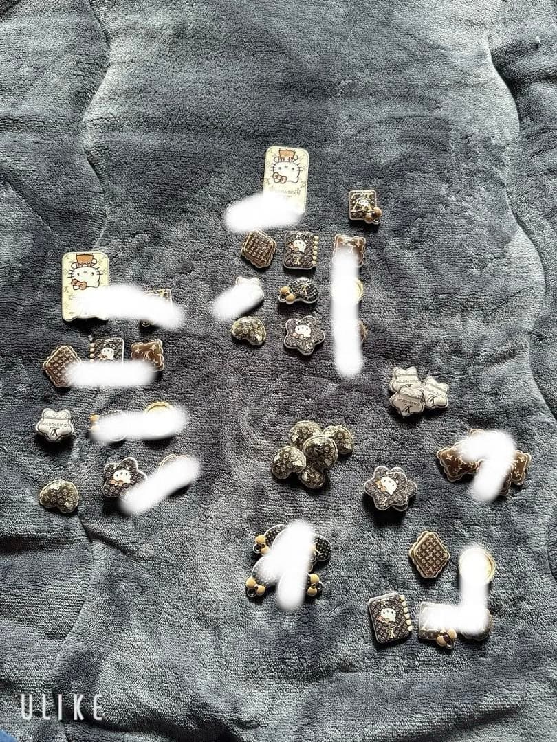 茶系L カスタムビーズセット・バラ