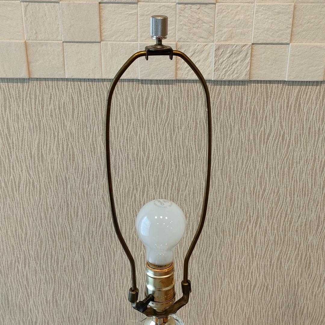 アンティーク　ガラス　テーブルランプ　スタンドランプ