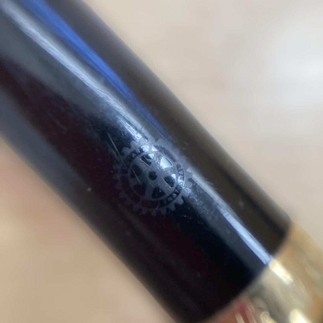 platinum プラチナ #3776 万年筆 黒 ゴールド 細