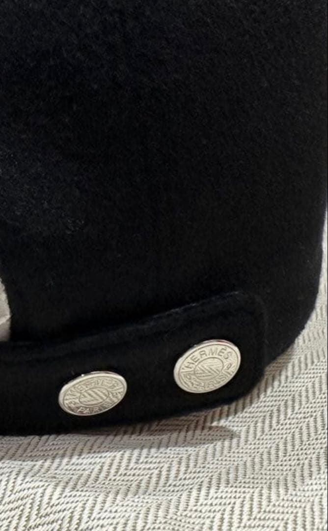 エルメス HERMES キャップ セレナ リフト キャスケット 黒　新品