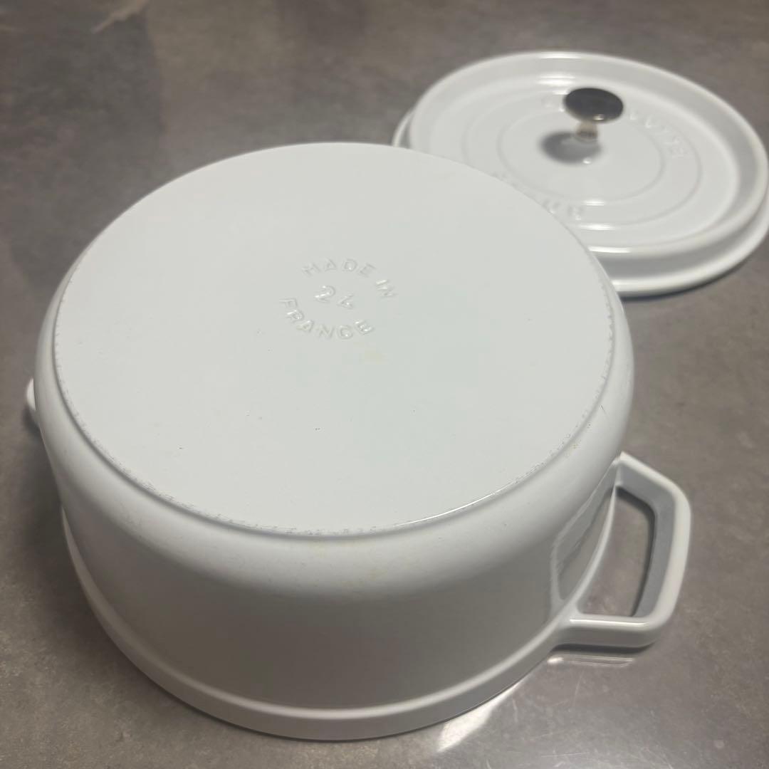 STAUB 24cm ホワイト