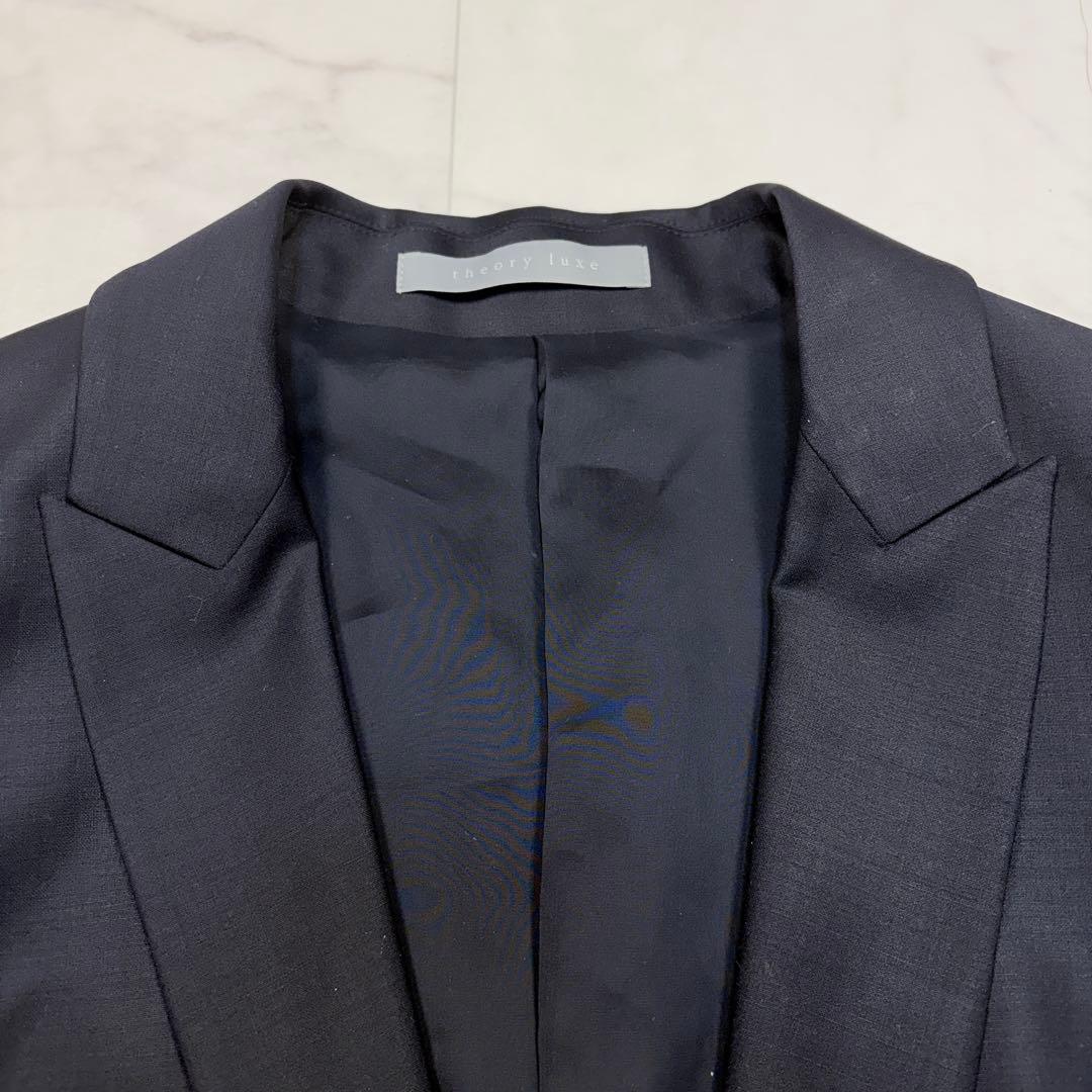 セオリーリュクス　パンツスーツ　黒　40 日本製　ビジネス　セットアップ