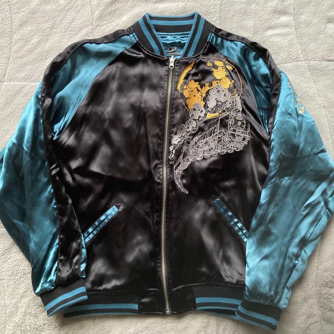 極美品　希少完売品　絡繰魂　銀河鉄道999 メーテル　スカジャン　リバーシブル