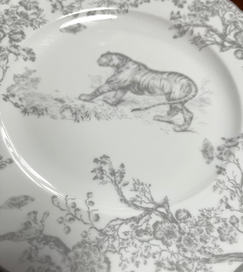 4/25まで【正規品】Dior　トワルドゥジュイタイガー21cm皿　2枚セット