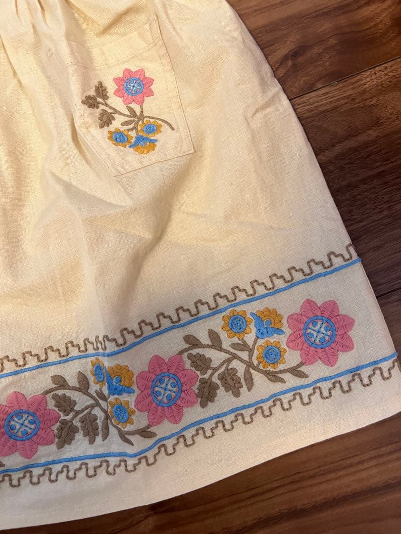 ワンピース Apolina Ursina Embroidered Pinafore 5-7y