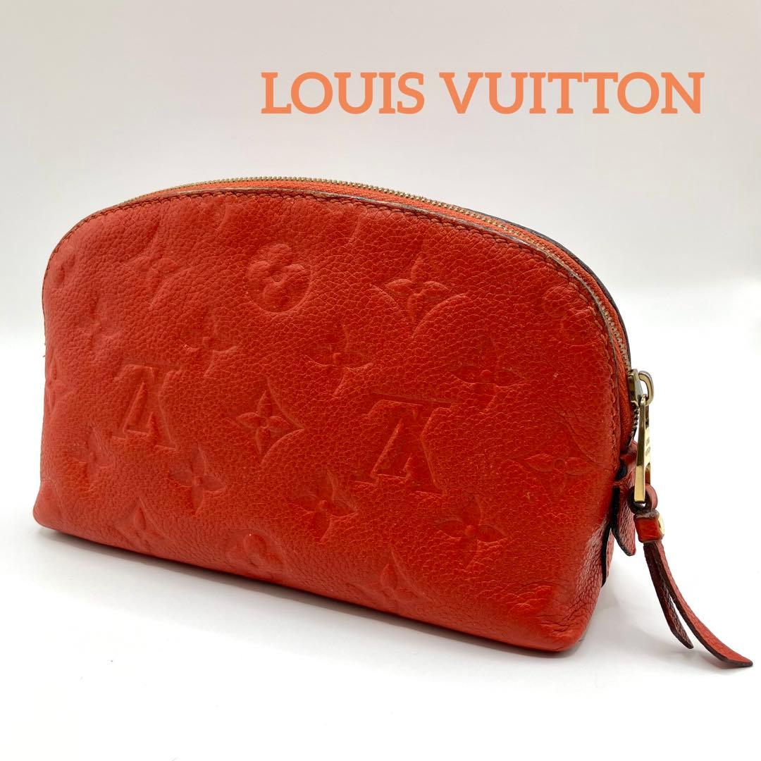 【良品】ルイヴィトン ポシェット コスメティック ポーチ アンプラント 赤