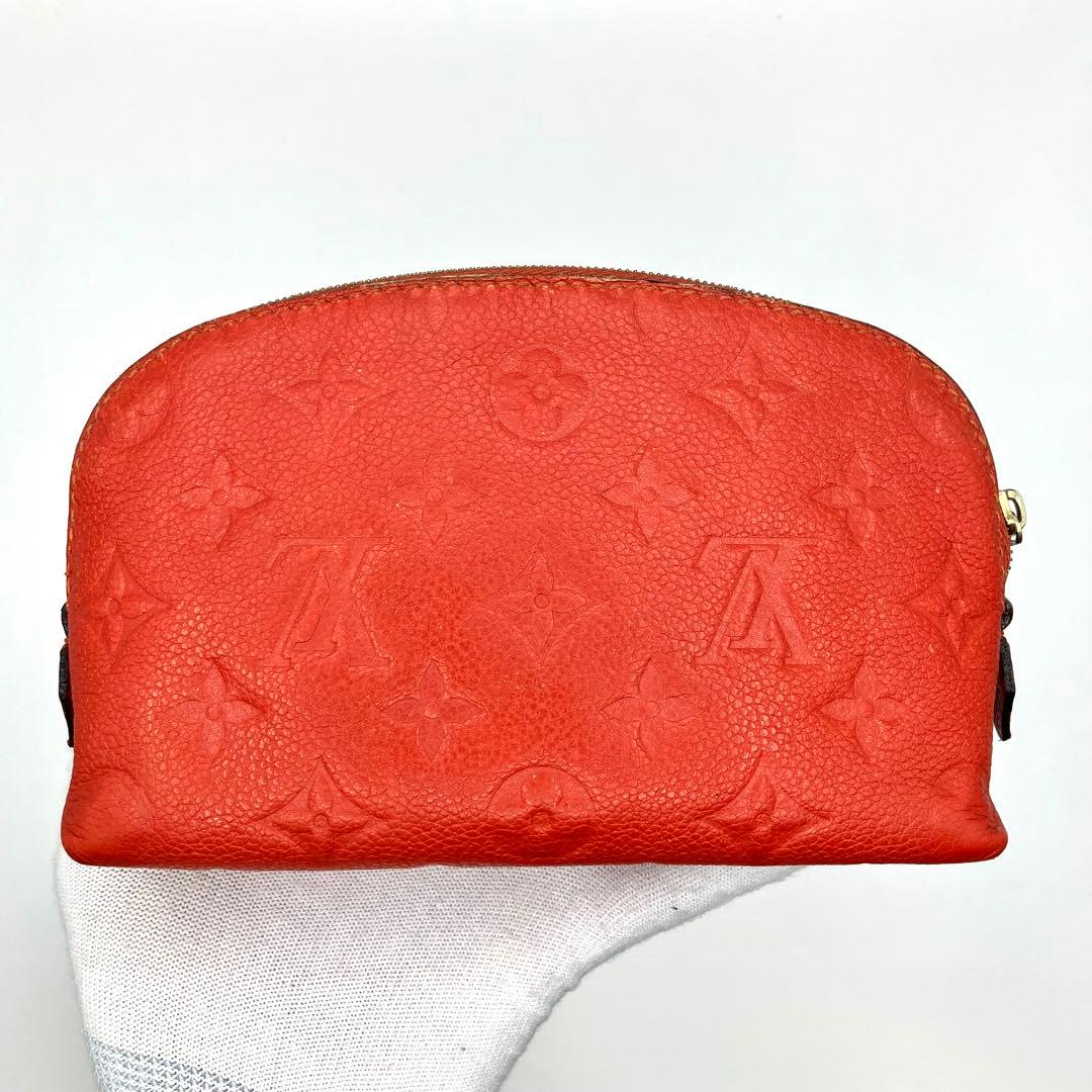 【良品】ルイヴィトン ポシェット コスメティック ポーチ アンプラント 赤