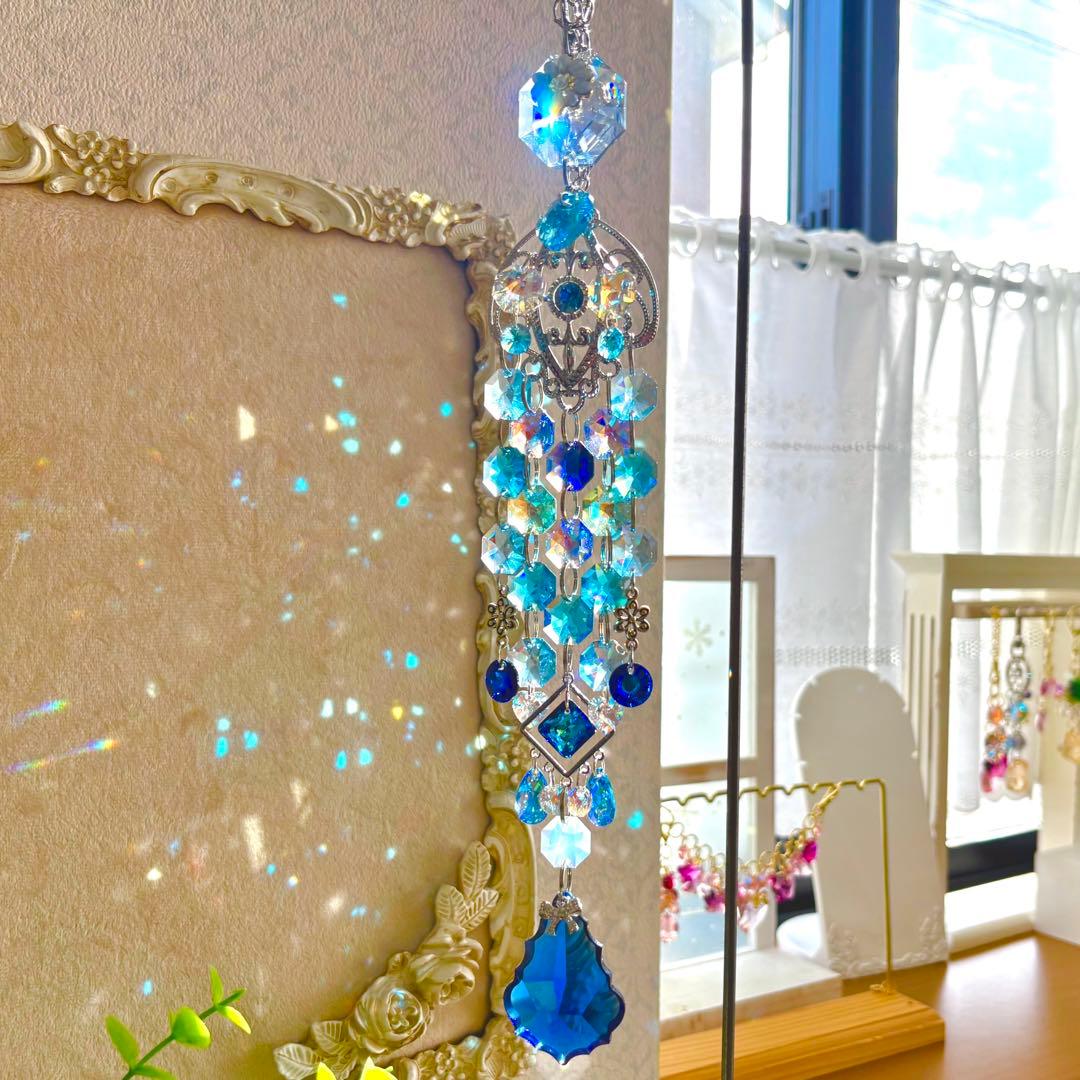 呪術廻戦 五条悟カラー ブルー✩.*˚ SWAROVSKIサンキャッチャー