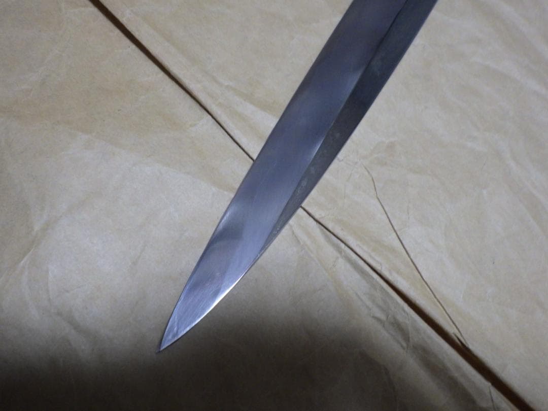 東京/久元作★柳刃包丁尺寸290ｍｍマチ/水牛八角柄★手研ぎ済み★128