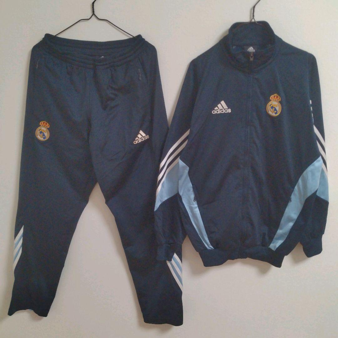 adidas　レアル・マドリードFC　00s　刺繍ロゴ　トラックジャケット　上下