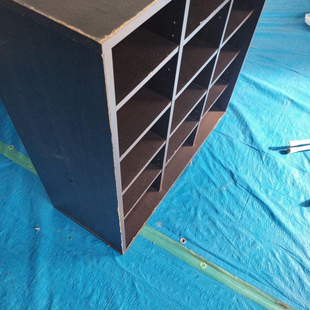 こげ茶靴箱・下駄箱・シューズラック（最下段等の削れ要確認）