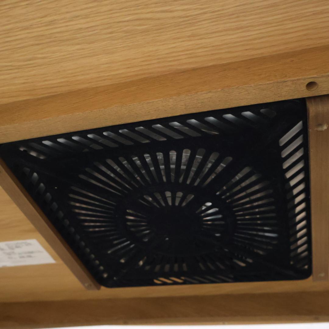 クラッシュゲート クルリ こたつ オーク無垢材 楕円形 ローテーブル テーブル