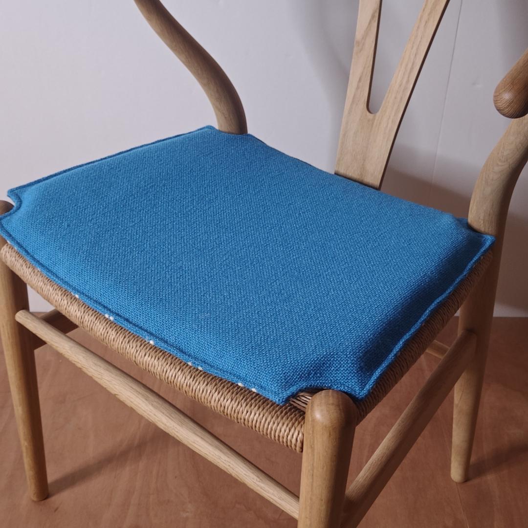 Sammmm専用ページ　Yチェア用シートクッション　タンバリン生地 水色