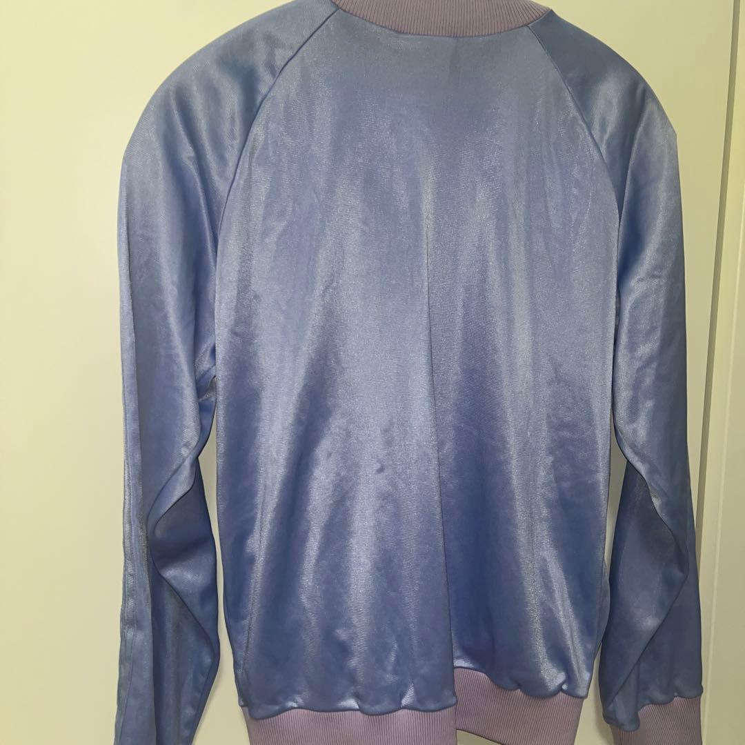 古着 80s アディダス トラックジャケット ATP 長袖 パープル 紫