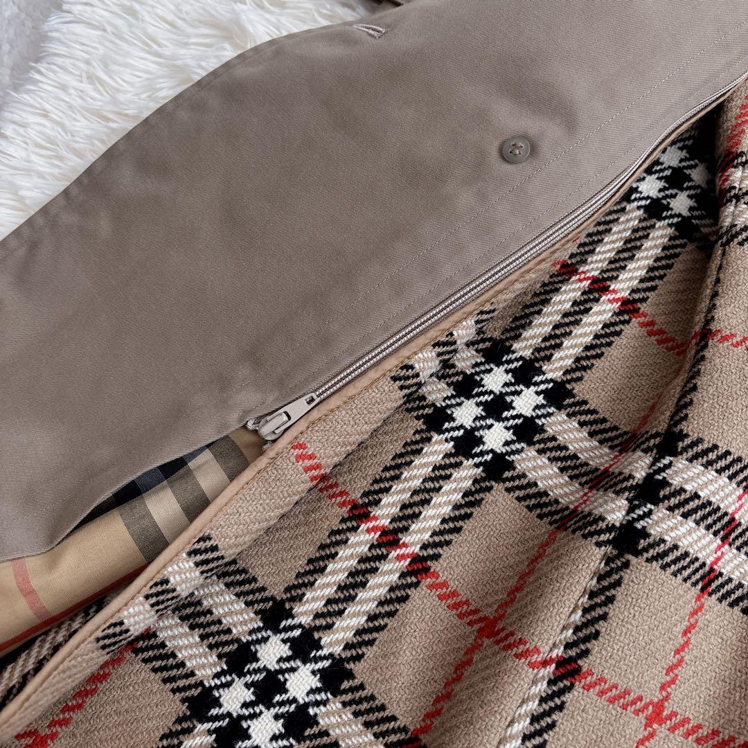美品✨Burberrys ノバチェックトレンチコート 玉虫色 白タグ ライナー付