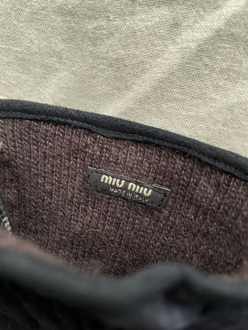 【希少・新品】miumiu 00s archive レザー グローブ 手袋