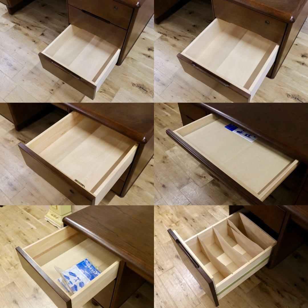 GMHS348○karimoku / カリモク コロニアル 両袖机 学習机 書