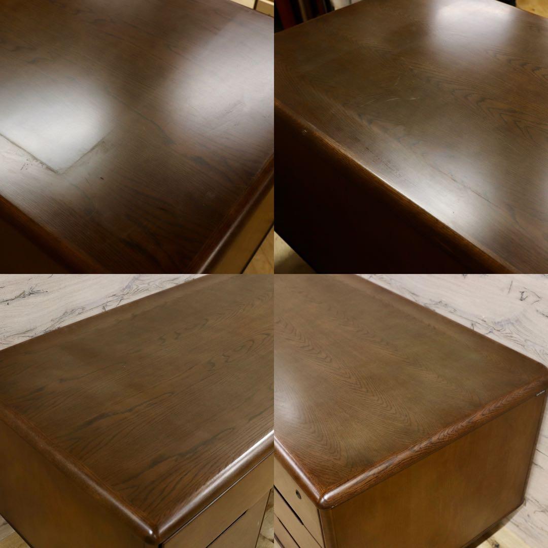 GMHS348○karimoku / カリモク コロニアル 両袖机 学習机 書