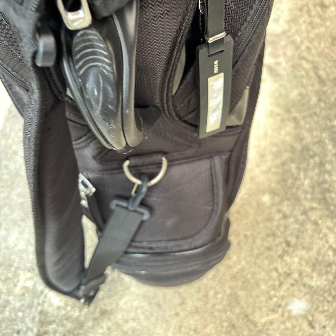 NIKE GOLF キャディバッグ エナメル ビッグロゴ 黒 ブラック 人気