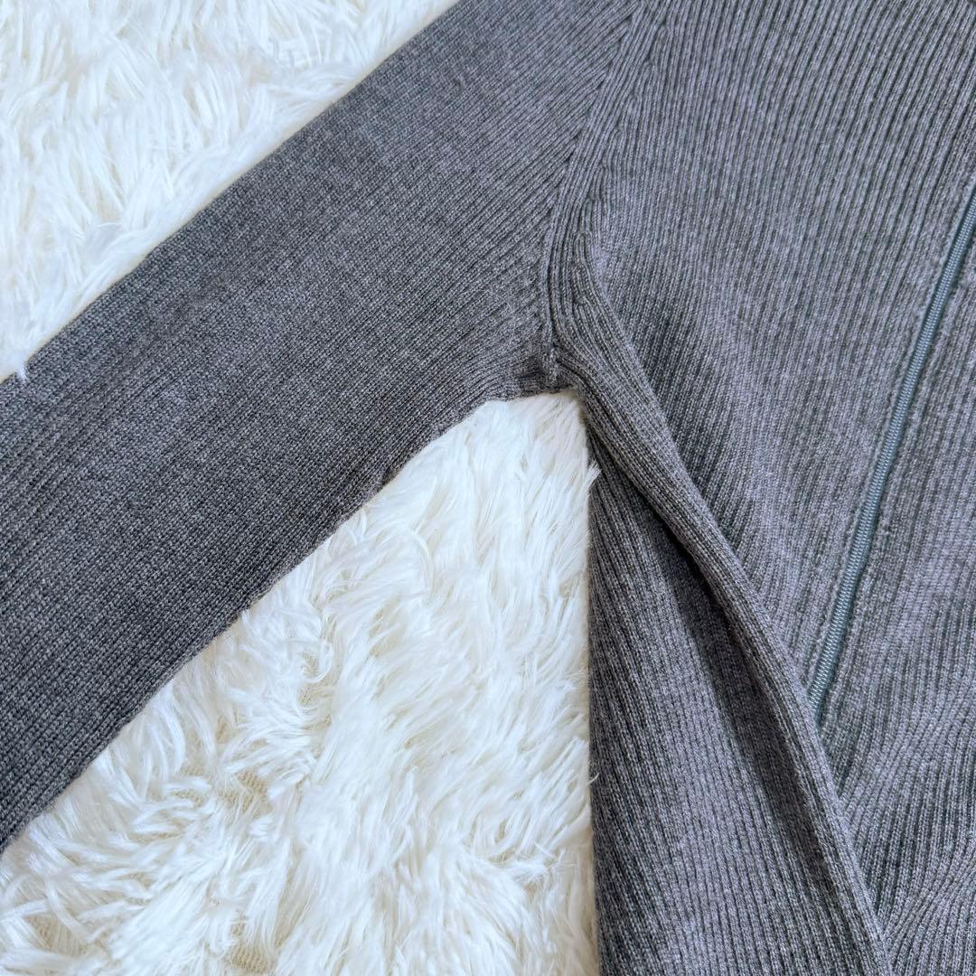 【美品】ヨウジヤマモト　ドライバーズニット　ダブルジップ　バイカラー　羊毛