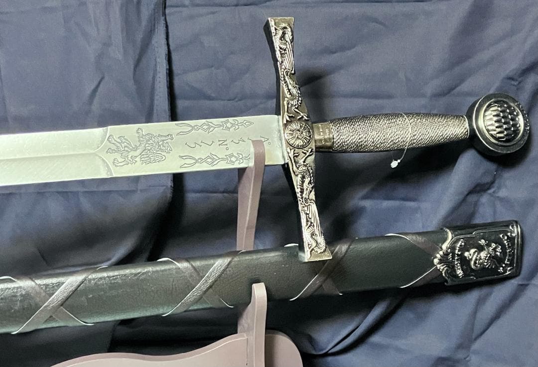 ※追記❷アリ：2本:新品未使用『エクスカリバー＆ダガー』DENIX製 模造刀剣類