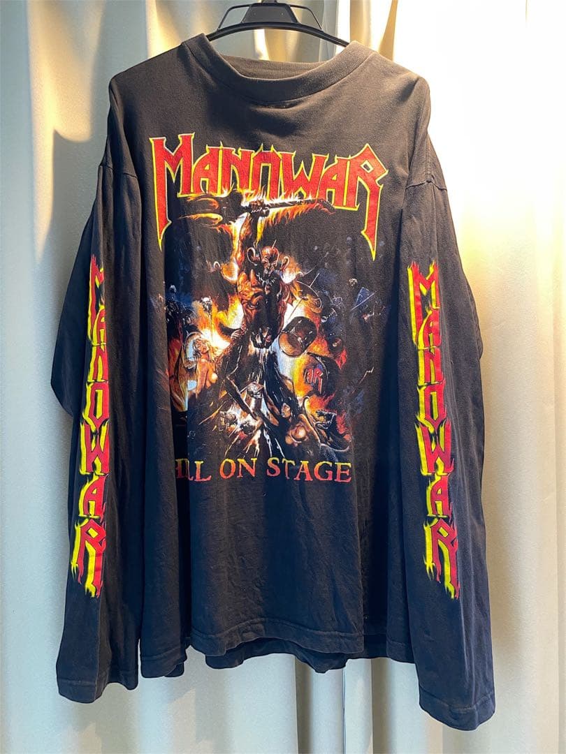 【当時もの】Manowarマノウォー 90s REDWOODタグ　ロンT XL