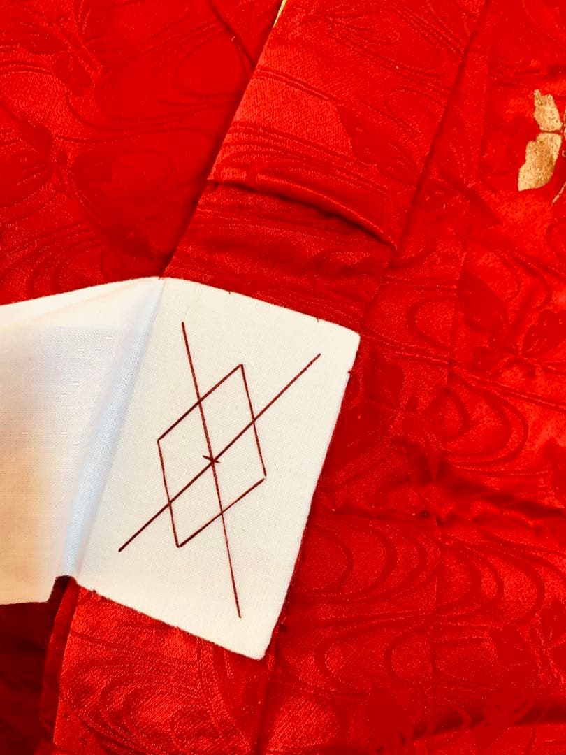 七五三　3歳から5歳の女の子のお支度　お着物は7歳用　はこせこ草履巾着