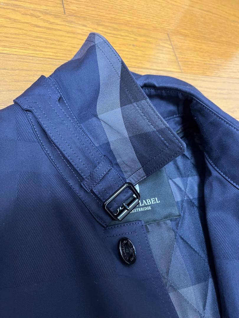 BLACK LABEL CRESTBRIDGE ステンカラーコート ネイビー