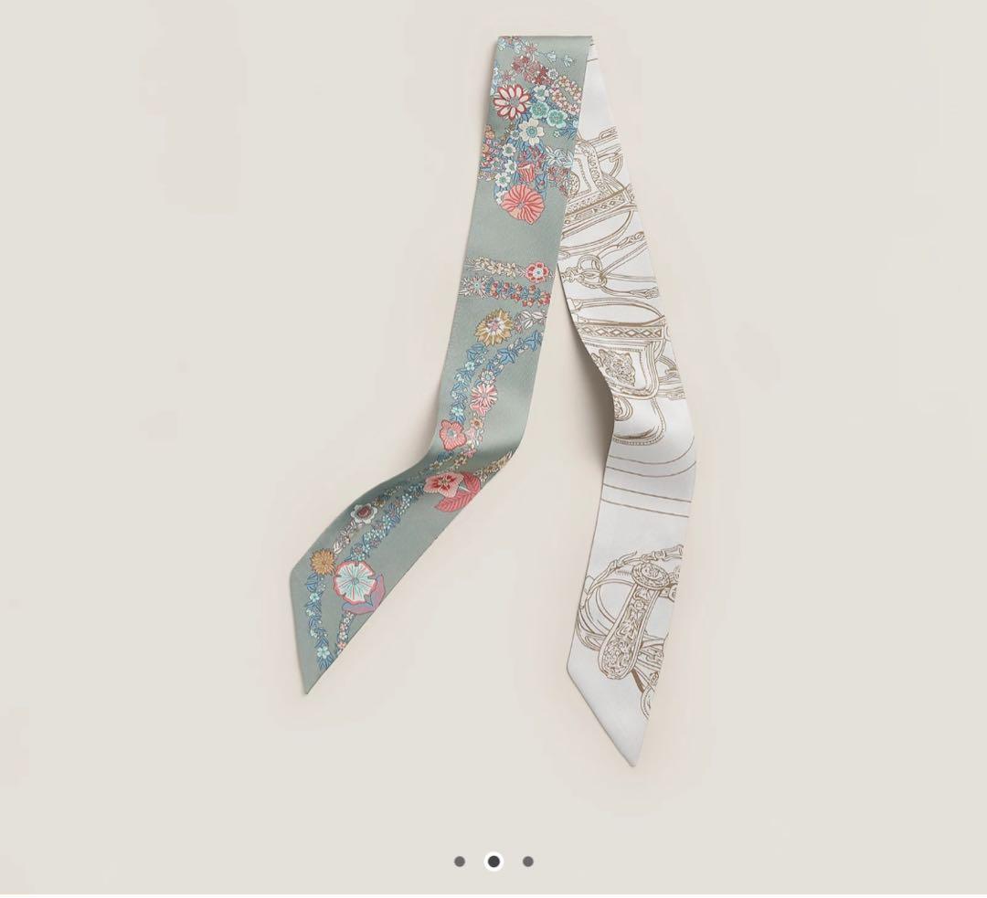 箱無し2本　HERMES ツイリー ブリッド・ドゥ・ガラ・アン・フルール