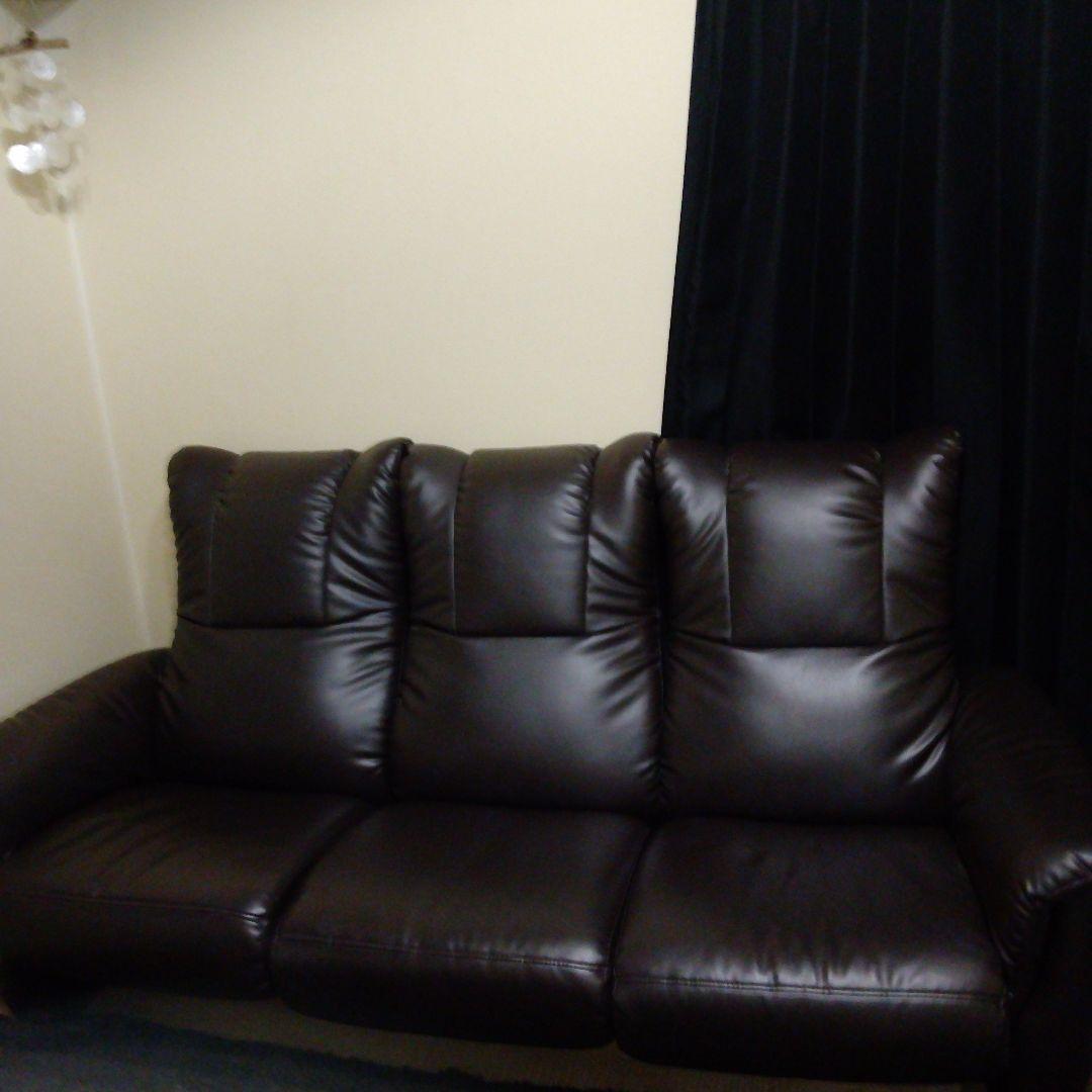 ★美品★送料込み★ソファー★3人掛け★リクライニング★体重移動★