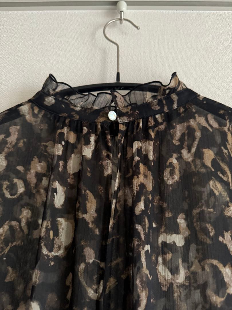 NOBLE レオパード柄マキシワンピース