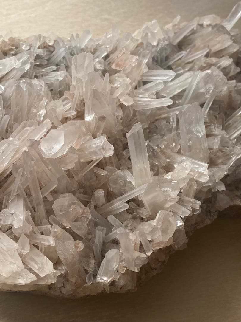 希少!! ブラジル産 ピンク 水晶 クラスター 原石 天然石 パワーストーン