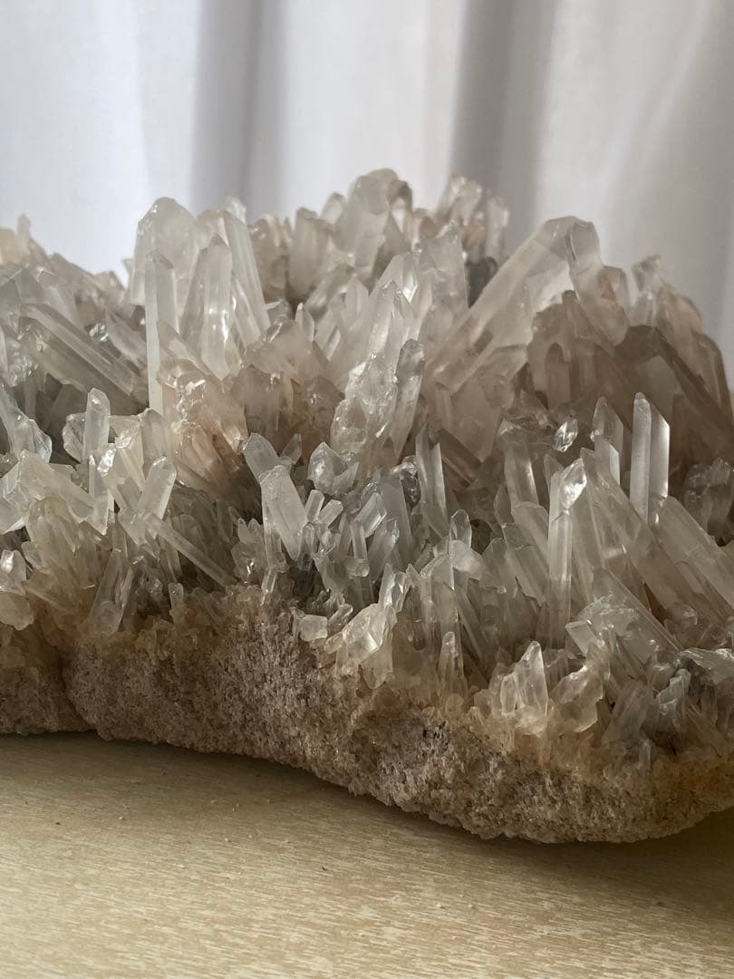 希少!! ブラジル産 ピンク 水晶 クラスター 原石 天然石 パワーストーン