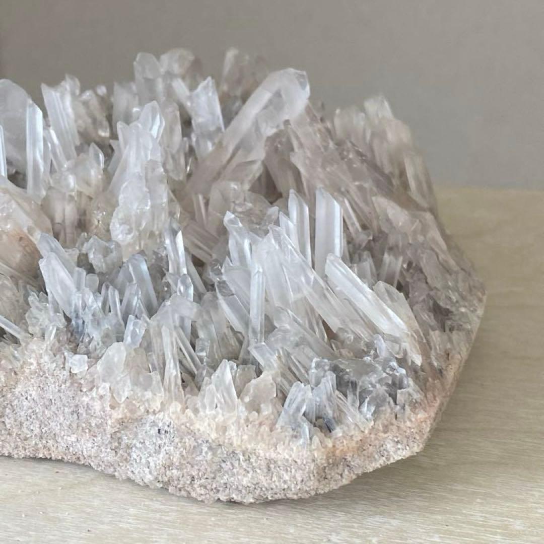 希少!! ブラジル産 ピンク 水晶 クラスター 原石 天然石 パワーストーン