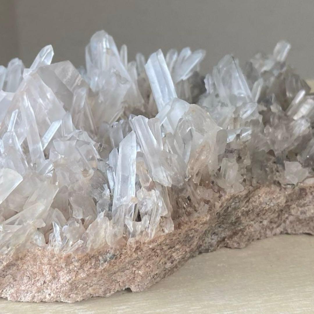 希少!! ブラジル産 ピンク 水晶 クラスター 原石 天然石 パワーストーン