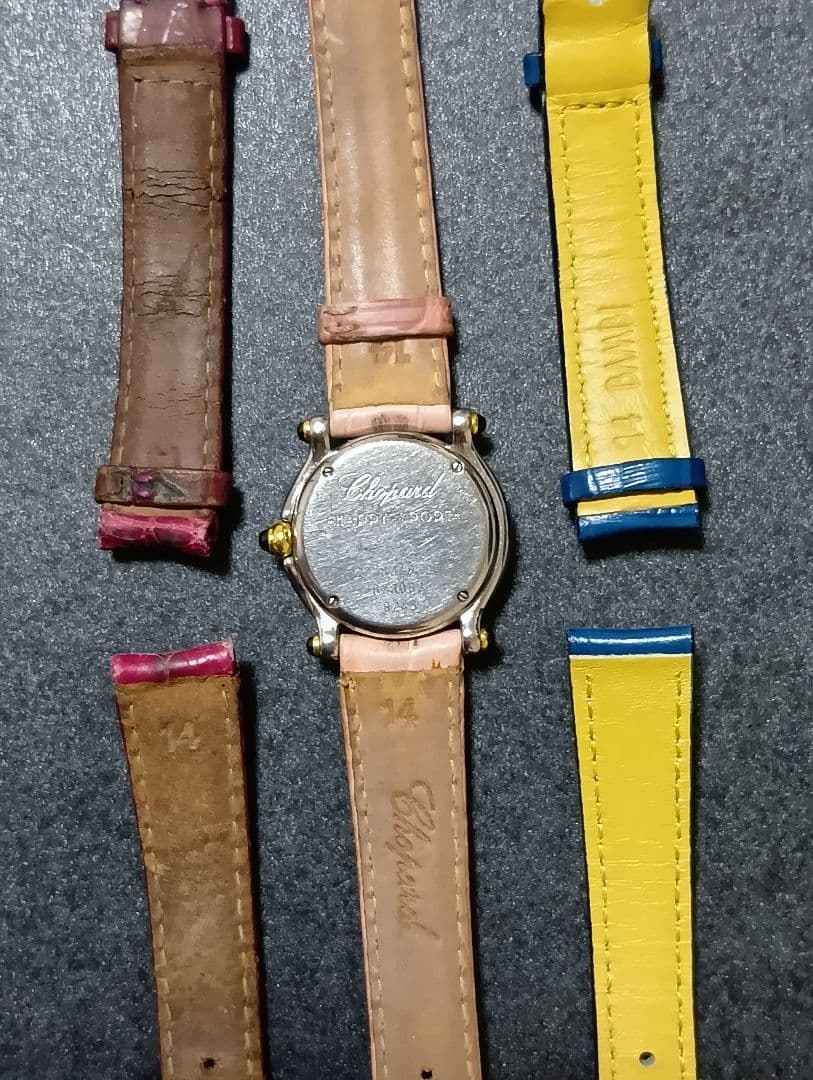 【限定品】★ Chopard 時計 シルバー×ゴールド ★替えベルト付【月と星】