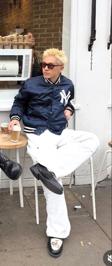 90年代ニューヨーク・ヤンキース スタジアムジャケット ネイビー