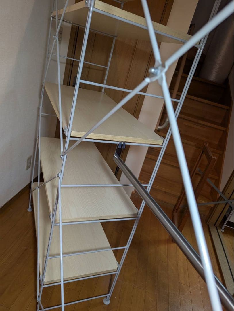 ■送料込■無印 MUJI スチールユニットシェルフ 衣類収納 ワードローブ棚家具