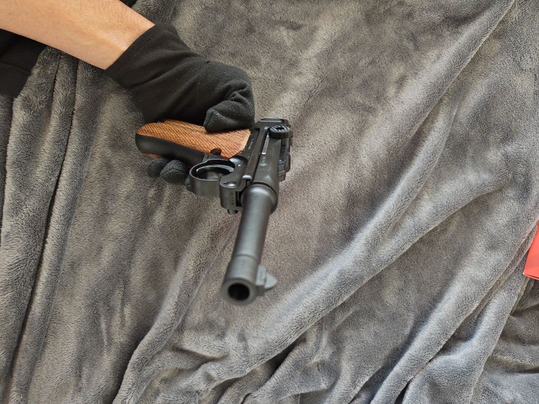 TANAKA LUGER P08 4inch HW ガスブロ マグ無 木グリ