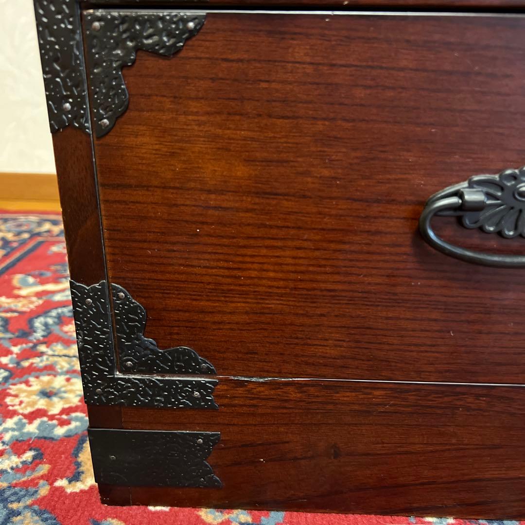 和箪笥　民芸箪笥　4段　アンティークチェスト　民芸家具 チェスト タンス 5杯