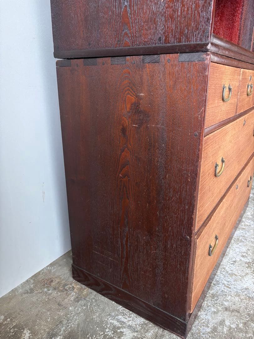 水屋箪笥　茶箪笥　和箪笥　食器棚　本棚　ディスプレイ棚　収納棚　箪笥　什器　和室