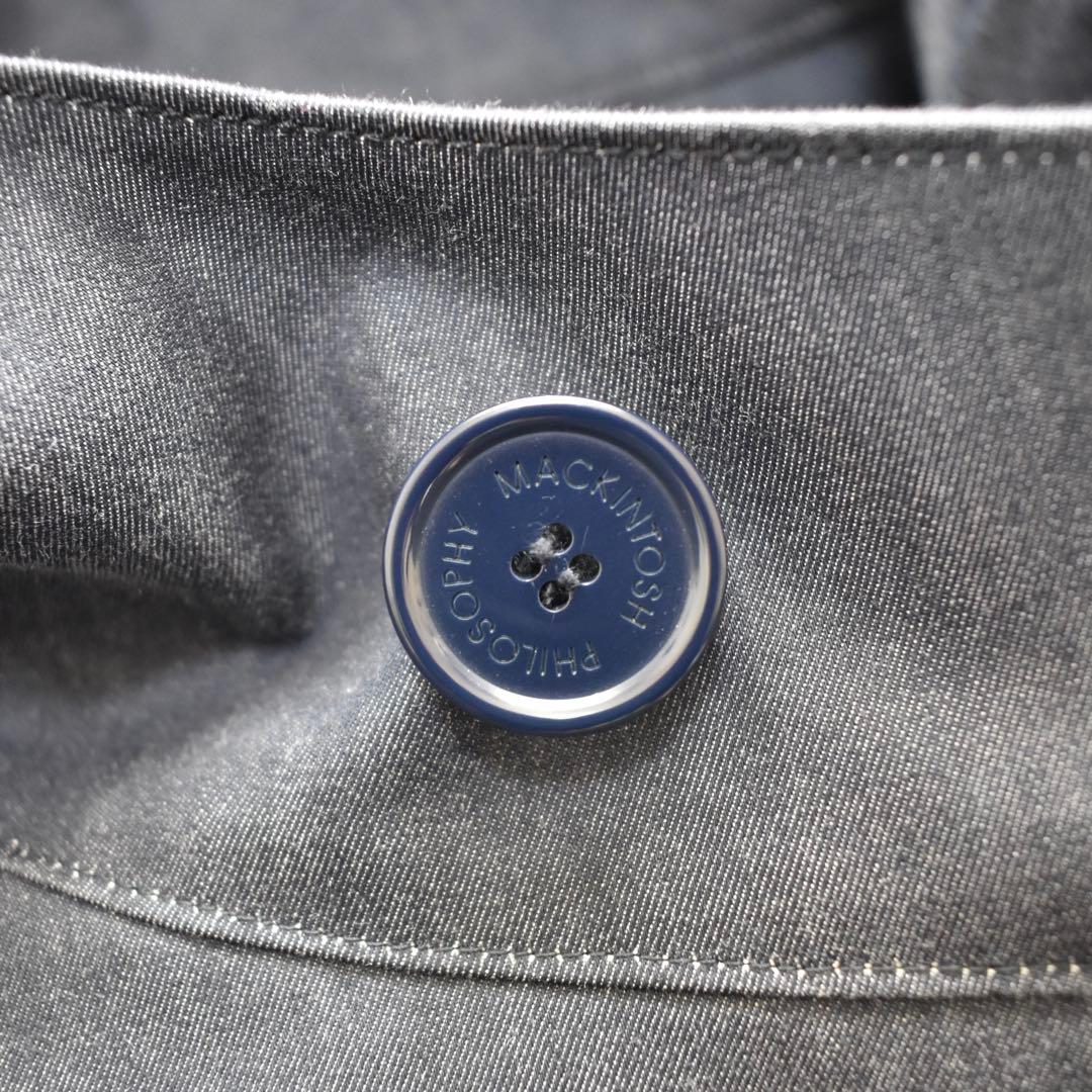 極美品✨ マッキントッシュ　ステンカラーコート　ライナー　フード　デニム調　40