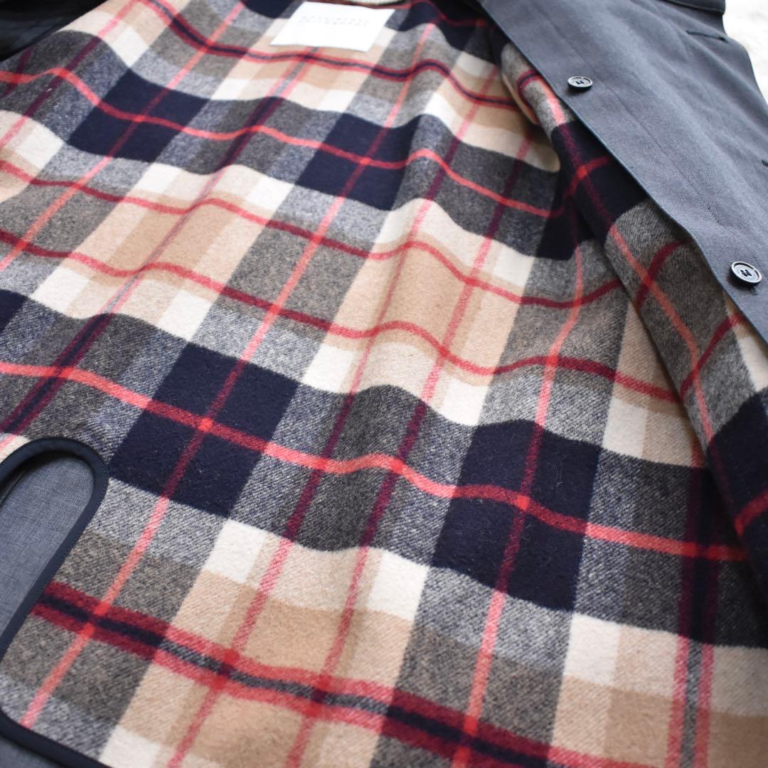 極美品✨ マッキントッシュ　ステンカラーコート　ライナー　フード　デニム調　40