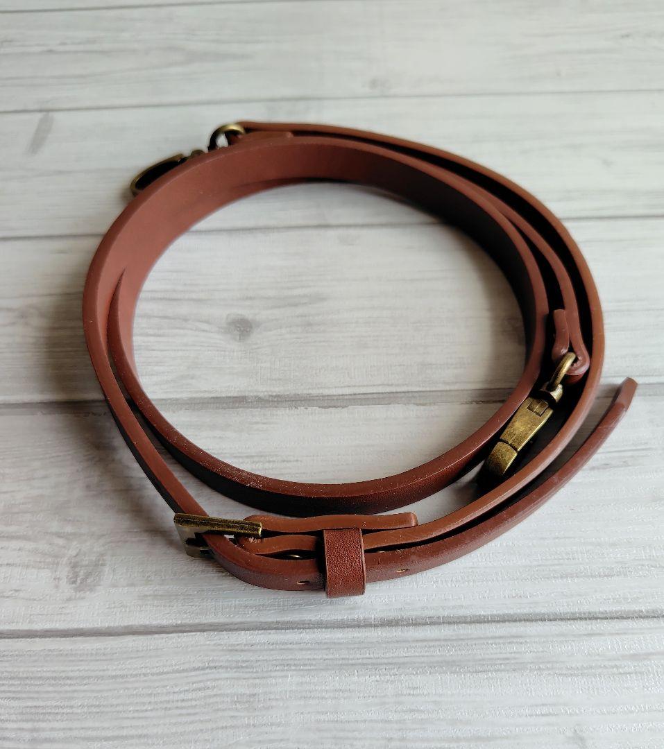 ショルダーベルト＊茶色＊合皮