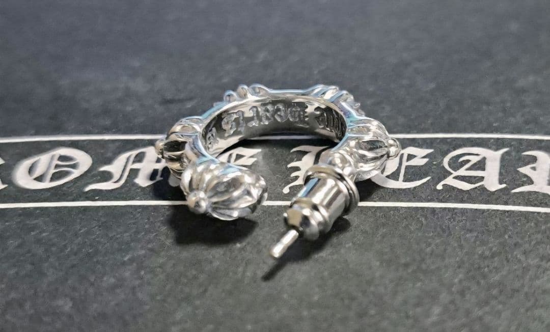 CHROME HEARTS SBTクロスバンドフープ ピアス 片耳