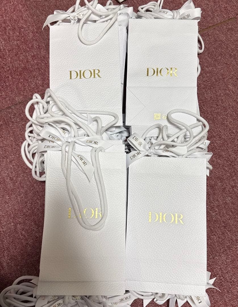 国内正規品　ディオール ショッパー　リボン付き　紙袋　100枚
