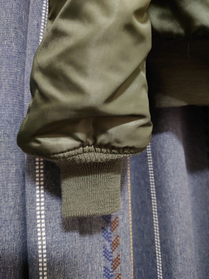 フライトジャケット Lサイズ グリーン 中古 N-2B